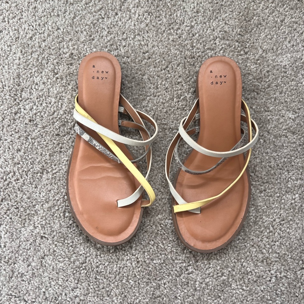 A New Day Women's Multi-Color Strappy Sandals